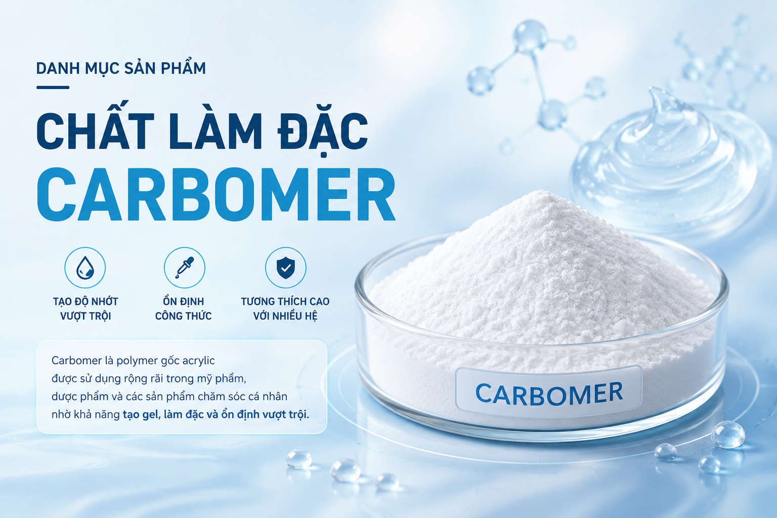 Chất làm đặc CARBOMER
